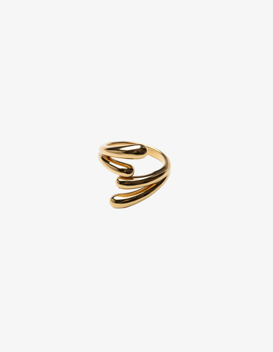 Golden Wave Ring